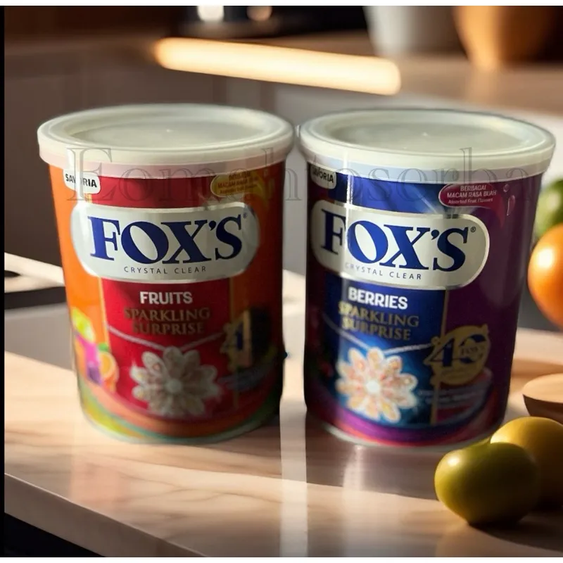 PERMEN FOX KALENG || PERMEN FOX’S CRYSTAL CLEAR KALENG 170gr VARIAN MIX ISI HAMPERS LEBARAN KEMASAN BARU‼️