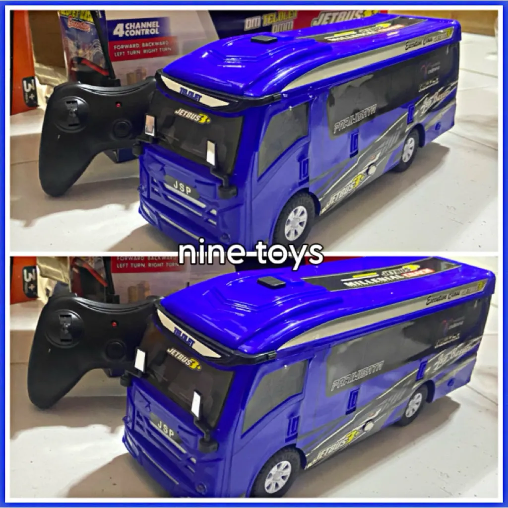 REMOTE CONTROL BUS TRAVEL ELF HIACE MAINAN MOBIL RC TRAVEL BASURI ELF TRAVEL CAR RC