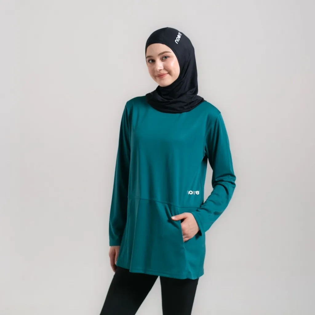 NOORE - Meriliane Pro Top - Dark Tosca - Pakaian Olahraga