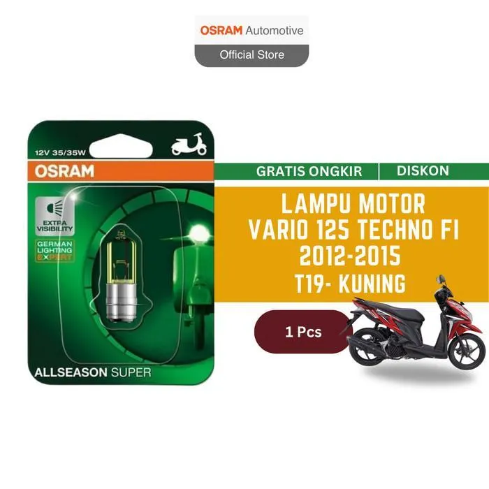 Osram Lampu Depan Motor Vario 125 Techno Fi 2012-2015 62337ALS