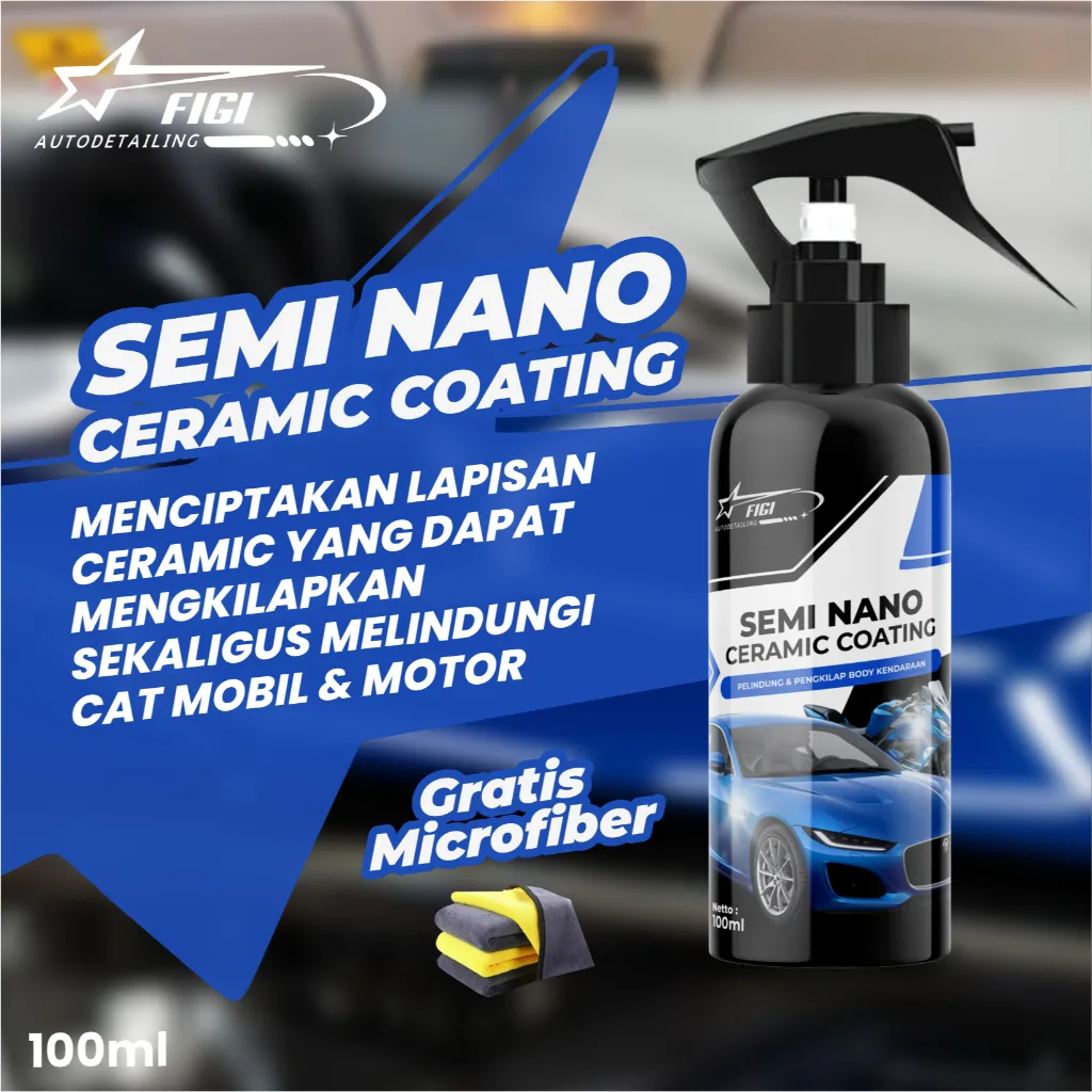Figi Instant Coating Pengkilap Body Mobil dan Motor Semi Nano Coating 100ml