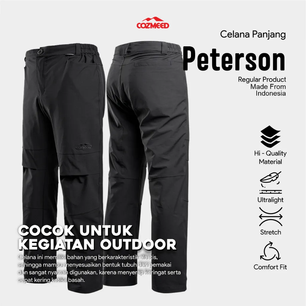 Cozmeed Celana Panjang Gunung Outdoor Hiking Ringan Stretch Peterson