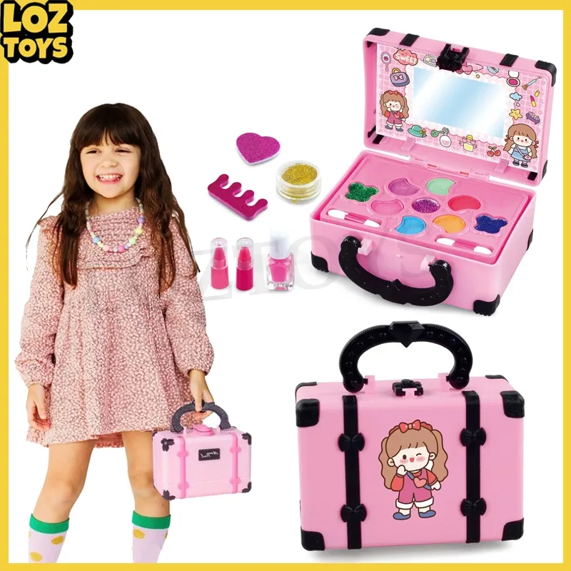 LOZTOYS Girl Make Up Kit 17PCS Children Pretend Plays Mainan Make Up Anak Toy Anak Cewek Hadiah