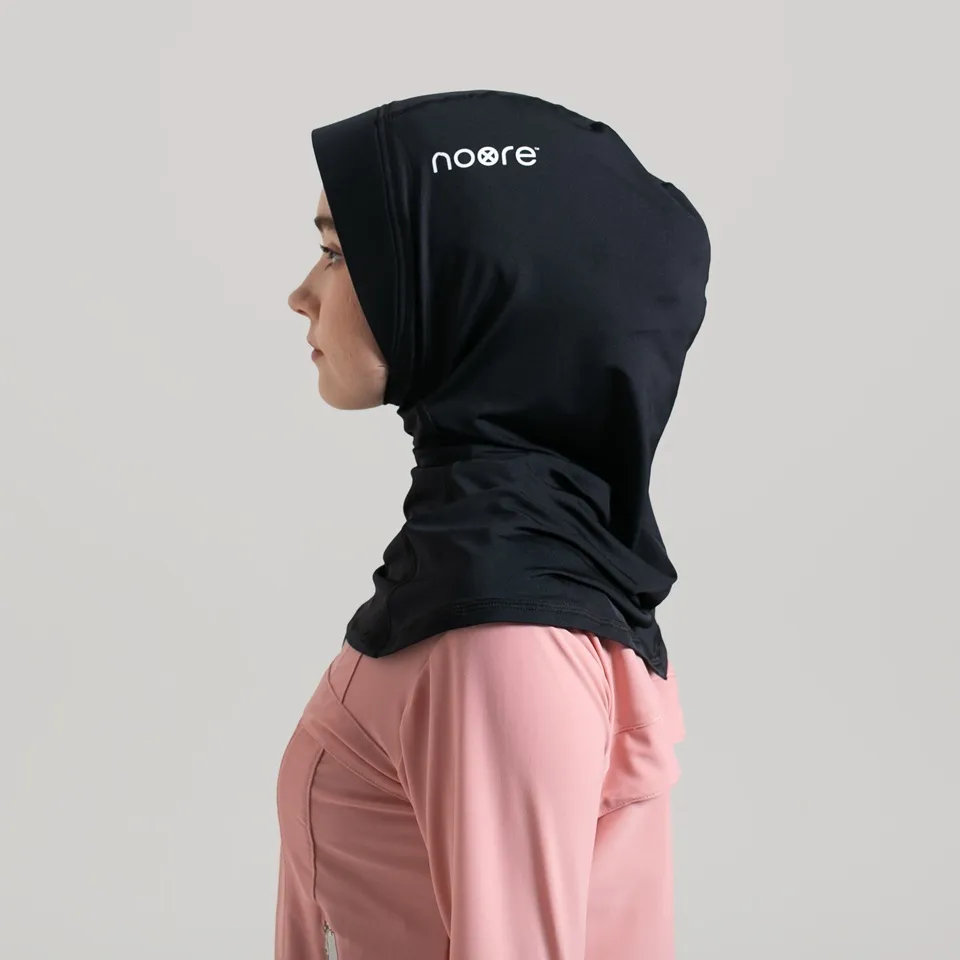 Sport Hijab - Black - Noore - New Veda Pro