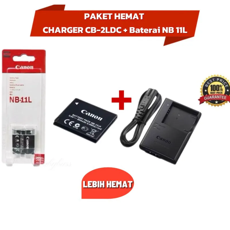 PAKET HEMAT BATERAI CANON NB 11L + CHARGER CANON CB2LDC