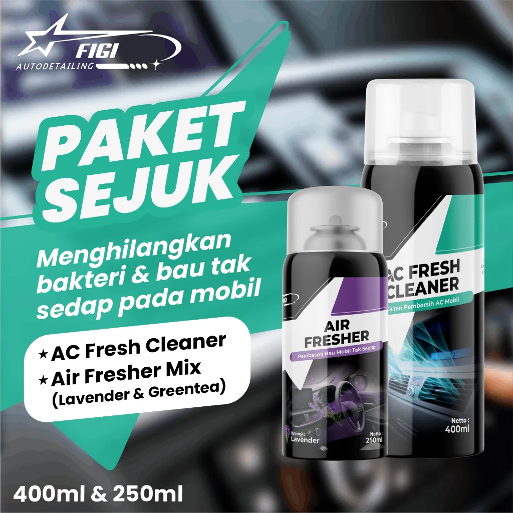 Figi Paket Sejuk - Cleaner & Air Refresher Pengharum Mobil dan Ruangan