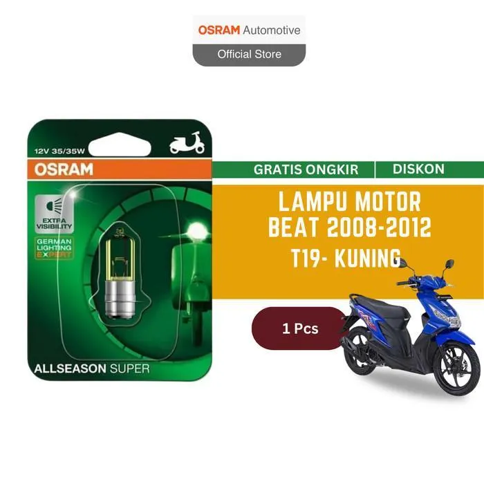 Osram Lampu Depan Motor Honda Beat 2008 - 2012 62337ALS