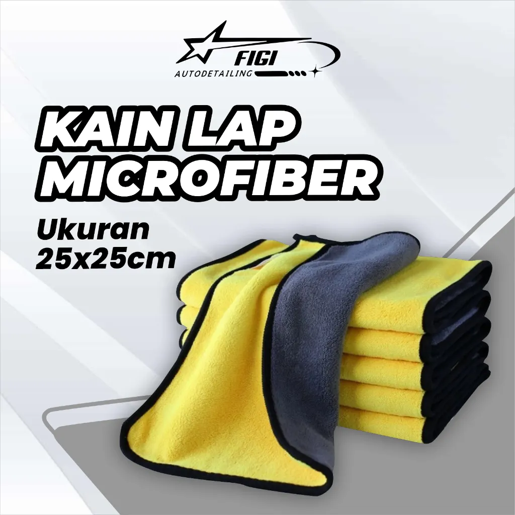 Kain Lap Microfiber Lap Mobil Motor Dapur Rumah Tangga