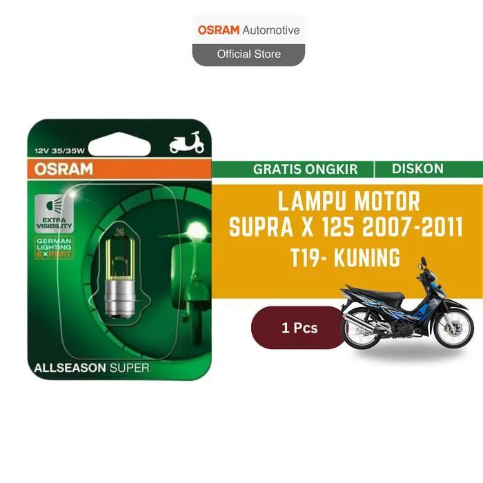 Osram Lampu Depan Motor Honda Supra X 125 2007 - 2011 62337ALS