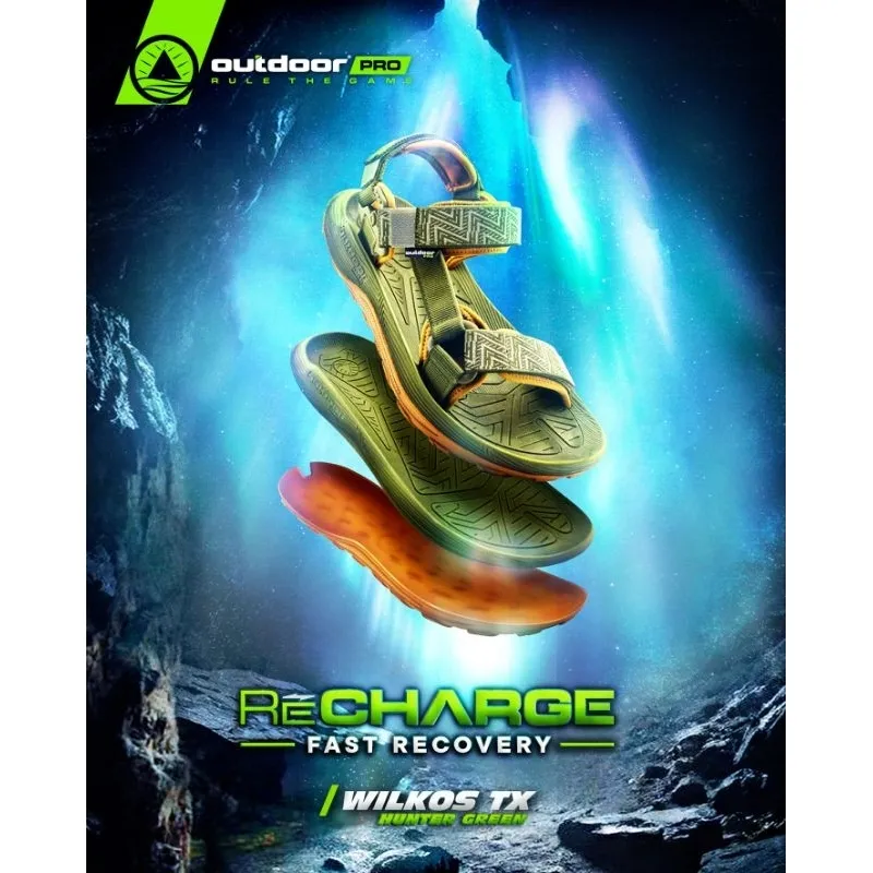 OUTDOOR PRO WILKOS TX  SANDAL "RECHARGE"  GUNUNG PRIA