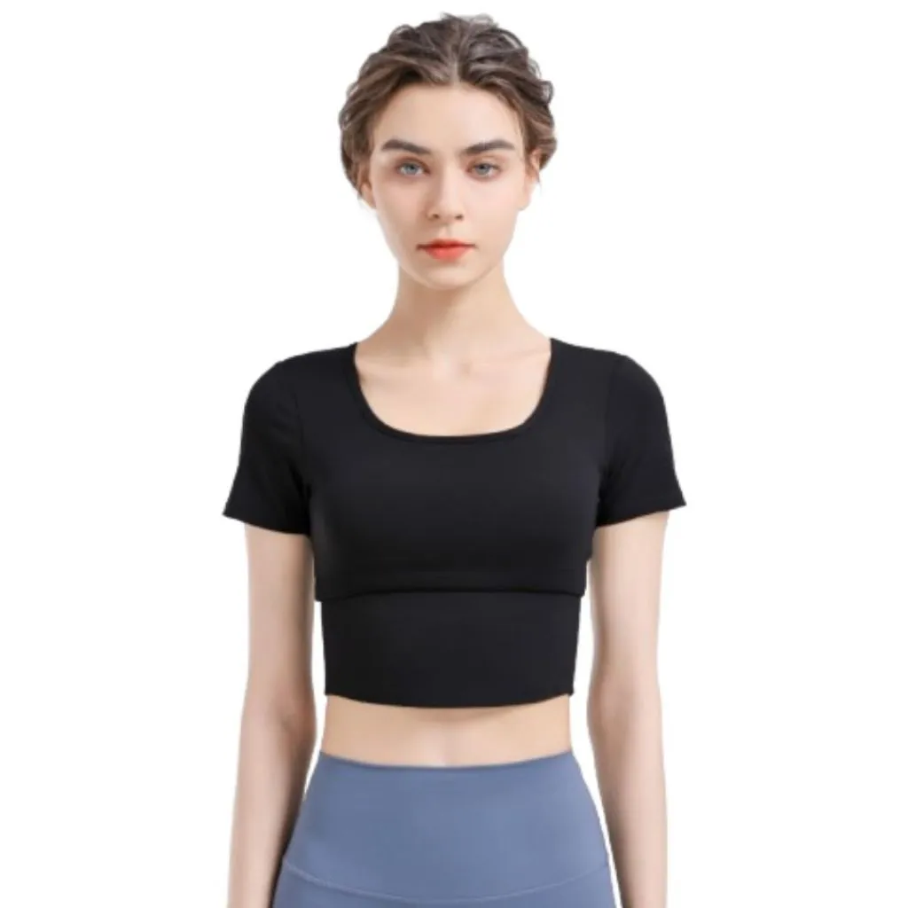 INSPORT - Tshirt Olahraga Wanita LUNA Crop Top Olahraga Short Sleeve Wanita 1100