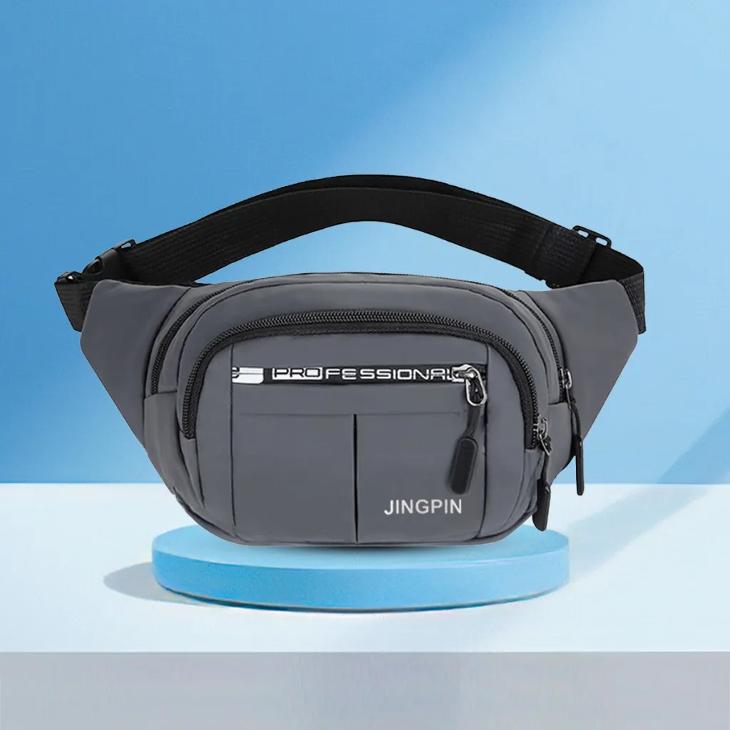 Tas Selempang Polos Trendy Simpel Tas Pinggang Waterproof Fashion Model Pria  Terbaru - LW 21