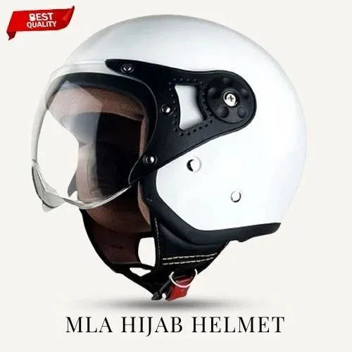 NIELS - Helm MLA Bogo Retro Hijab Dewasa Kaca Pilot SNI Motorcycle