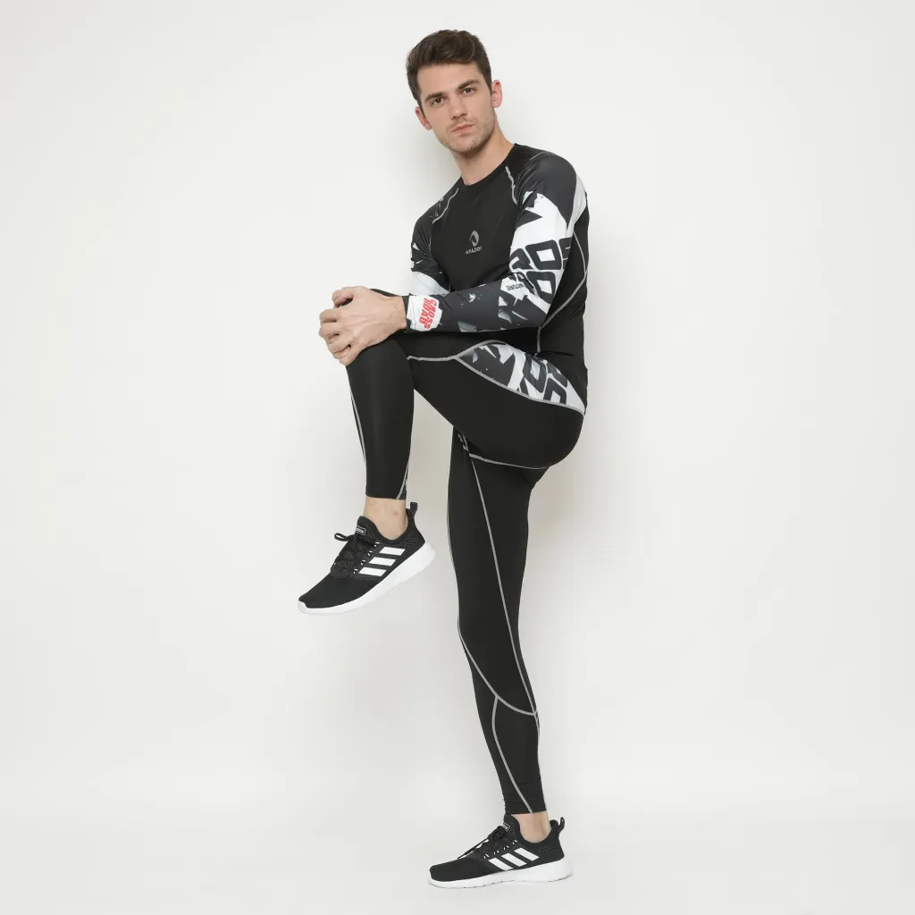 WLDS WALDOS 1 Set Baselayer Tight Pants Compression Swoosh Lari Sepeda Run