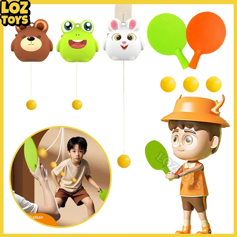 LOZTOYS Mainan Anak Gantung Pingpong Set / Tenis Meja Gantung Anak / Toys Pingpong Alat Latihan