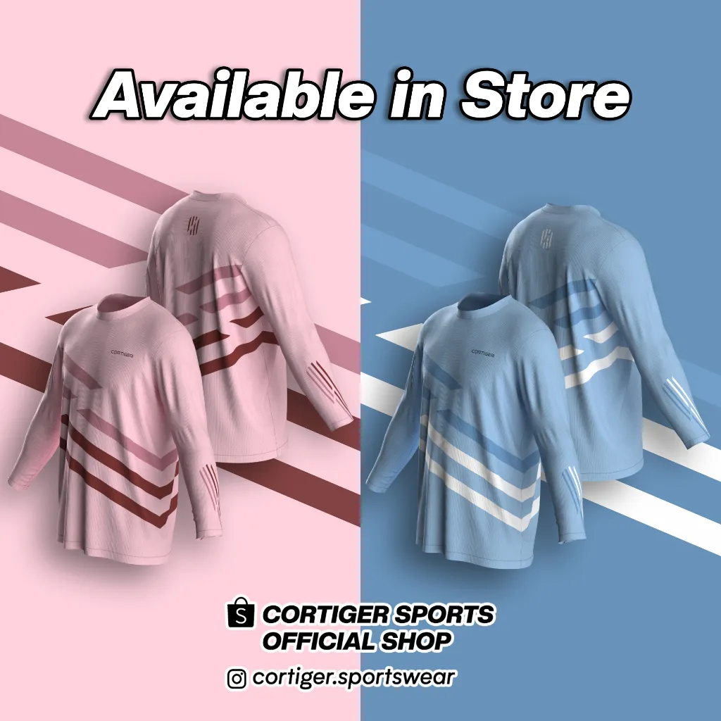 Cortiger Linea Series - Jersey Running Lengan Panjang Wanita / Kaos Olahraga Lengan Panjang Wanita / Baju Olahraga Lengan Panjang