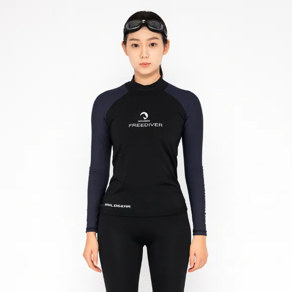 WLDS WALDOS Baselayer Wanita Free Diver Pakaian Olahraga Sport Baselayer Premium Lycra Abu