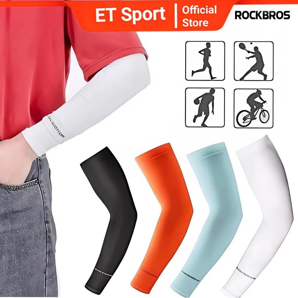 ROCKBROS Manset Tangan Sepeda Anti UV Outdoor Arm Sleeve Xt9002 Lari Golf Olahraga