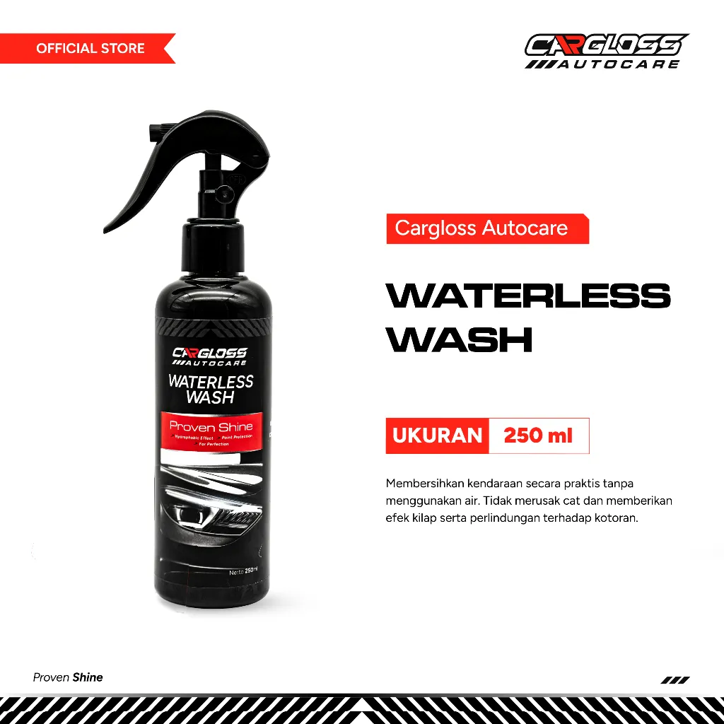 Cargloss Waterless Wash 250 ML - Cairan pembersih kendaraan