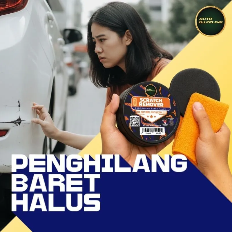 Auto Dazzling Penghilang Baret Mobil Motor Helm Instan | Kompon Premium Penghilang Goresan & Mengembalikan Kilap Cat