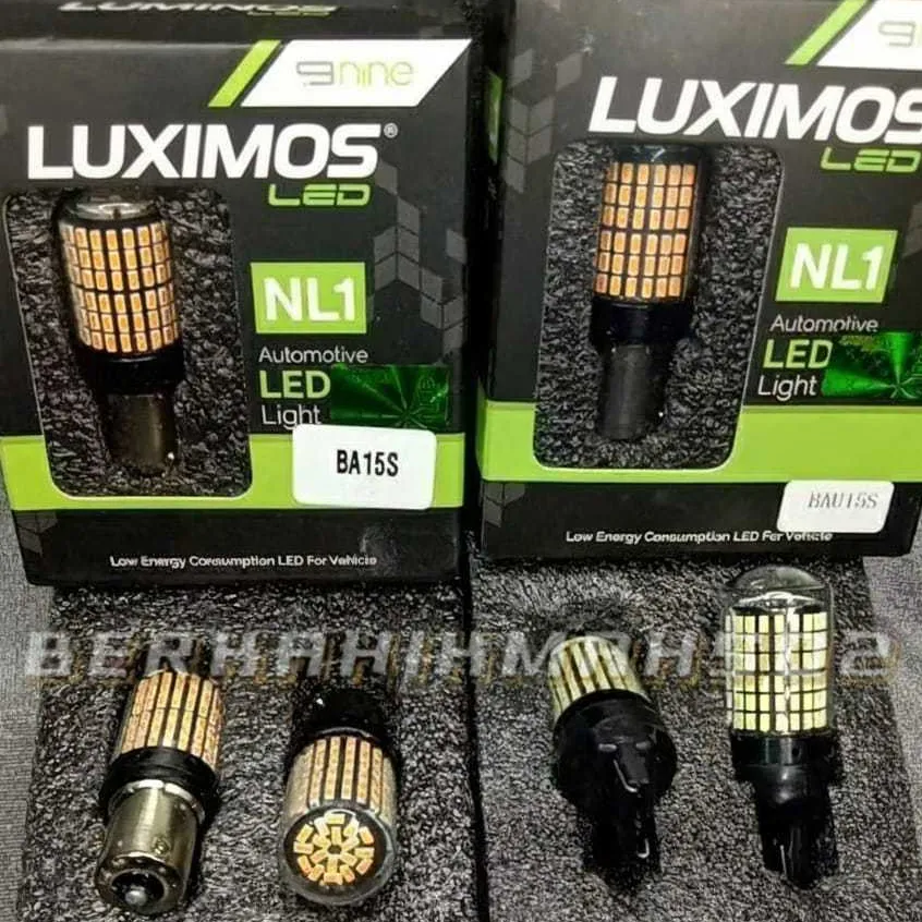 sepasang LAMPU LED SEIN / mundur mobil s25/t20 144 LED original BY NINE