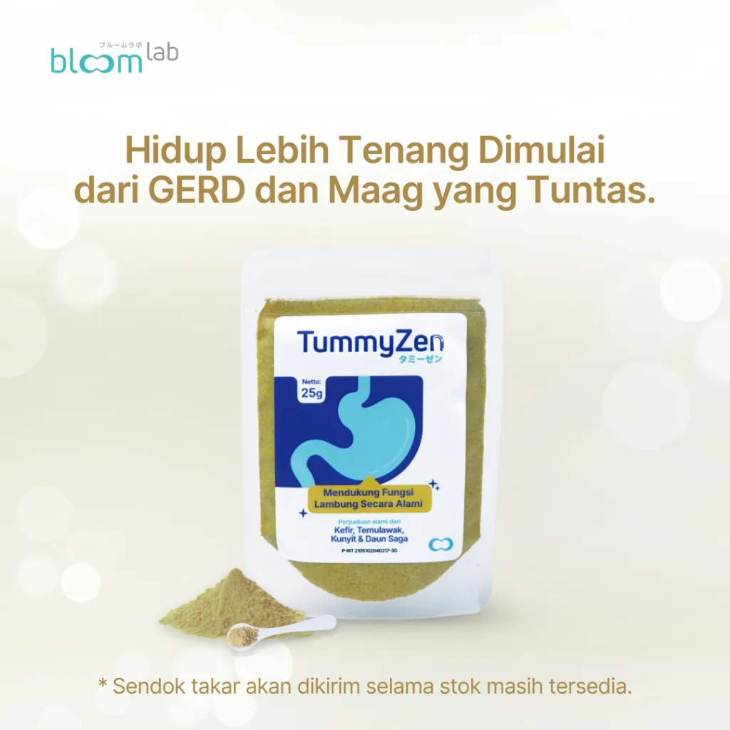 TummyZen Probiotic Alami Pertama Plus Herbal Untuk Nyeri Lambung - by BloomLab