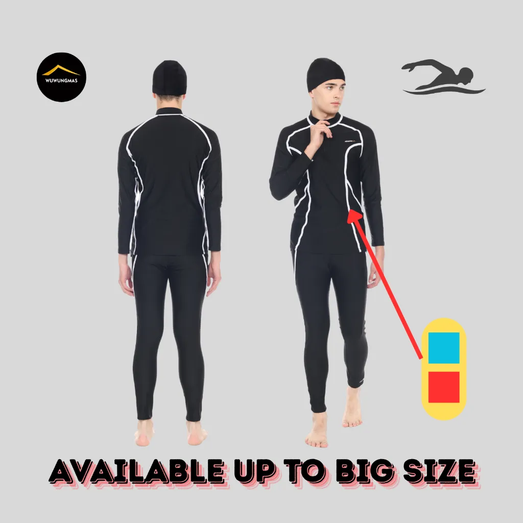 WUWUNGMAS - Baju Renang Setelan Pria dan Wanita Remaja sampai Dewasa Baju Renang Panjang Diving