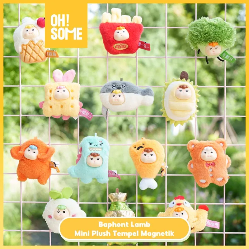 OHSOME - Boneka Mini Tempel Everything Has an Attitude Series Blind Box (1/28) - Cute Magnetic Mini Plush