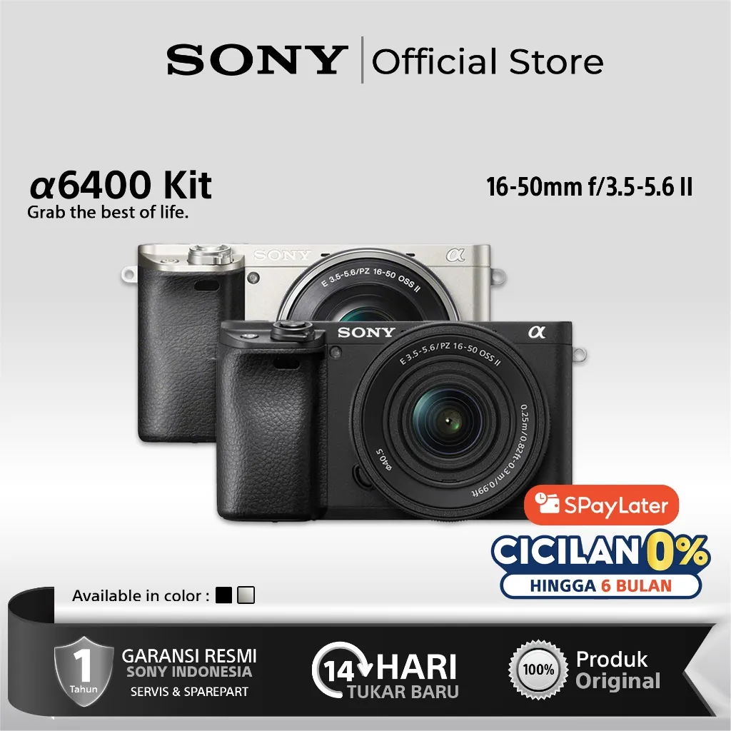 Sony Alpha a6400 a 6400 Mirrorless Digital Camera with E PZ 16-50mm f3.5-5.6 OSS II