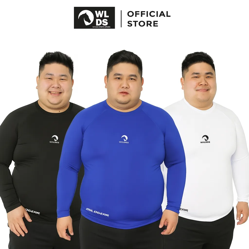 WLDS WALDOS JUMBO BIGSIZE 3XL 4XL 5XL Baselayer Pria Manset Round