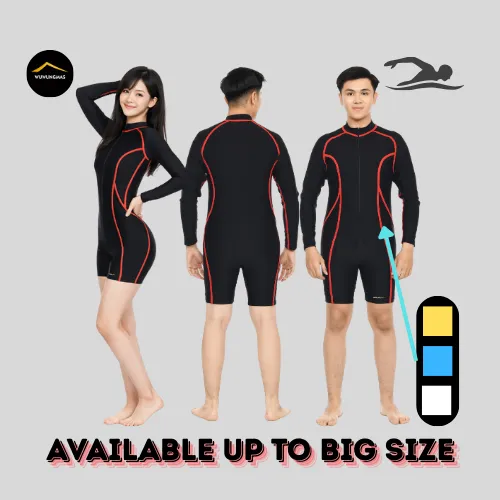 WUWUNGMAS - BAJU RENANG DIVING LENGAN PANJANG PRIA DAN WANITA QUICK DRY ANIT UV REMAJA SAMPAI DEWASA