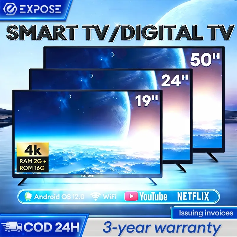 TV Smart Digital TV 17 inch Digital TV 19 inch TV Android 50 inch LED UHD 4K WIFI Youtube/Google Play Dolby Audio