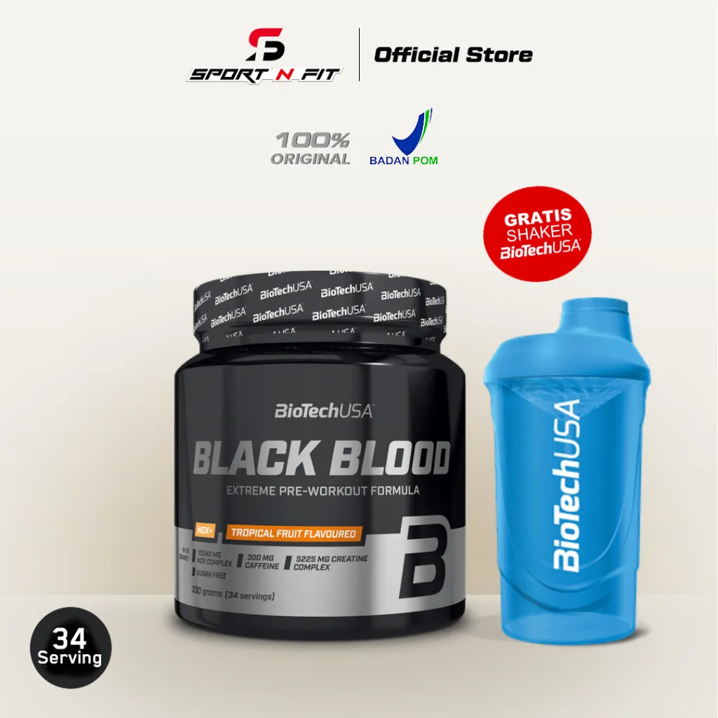 BioTechUSA - BLACK BLOOD PRE^WORKOUT 340 Gram optimum Energy