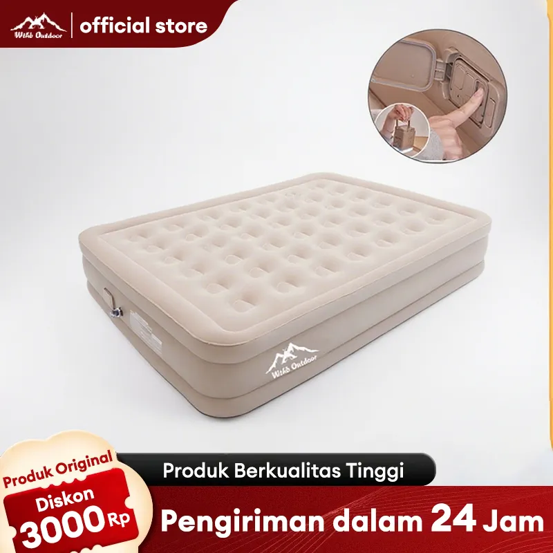 WTHB Outdoor Kasur Angin Pompa Distribusi Daya Kasur Udara Kasur Ganda Truk Pompa Listrik Kasur Berkemah Lipat Portabel