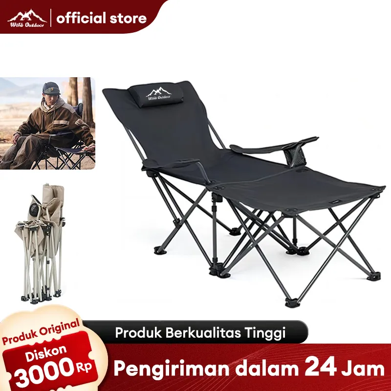 WTHB Outdoor Kursi Lipat Outdoor Portabel Kursi Lipat Lengthen Moon Kursi Pantai Lipat Portable Siang Kursi Malas Kursi Berkemah Kursi