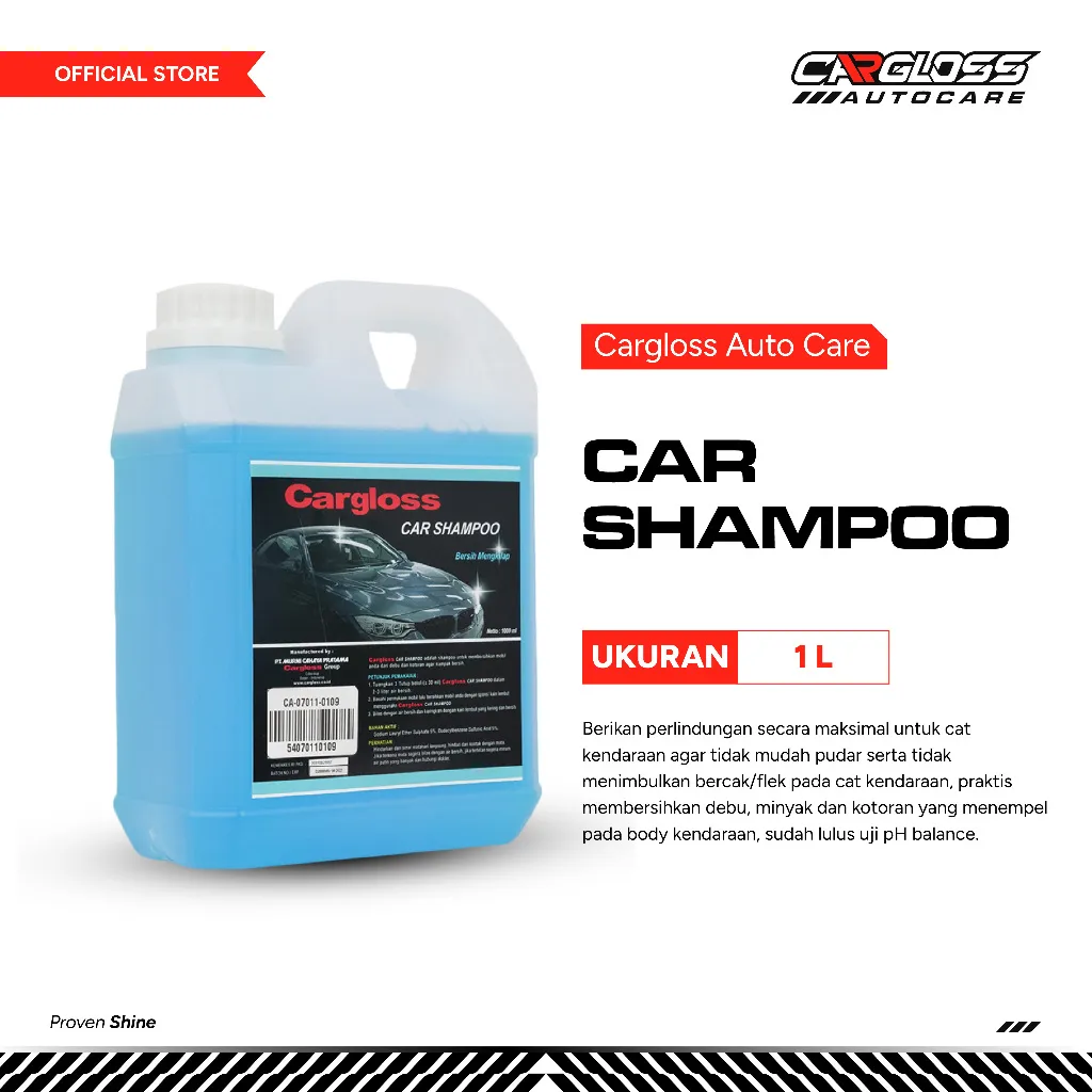 Cargloss Car Shampoo 1 Liter - Shampo Mobil