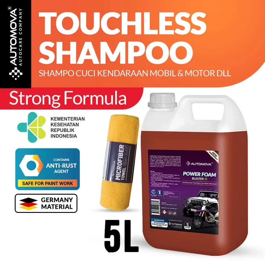 AUTOMOVA - Sabun Cuci Touchless Shampoo Mobil Motor Power Foam Blaster (5 Liter) / PFB5L - LAP