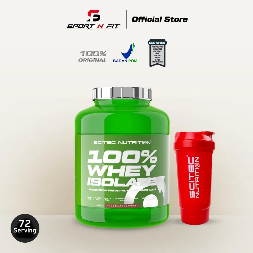 Scitec Nutrition - 100% WHEY ISOLATE 1816 Gram optimum Dietary support