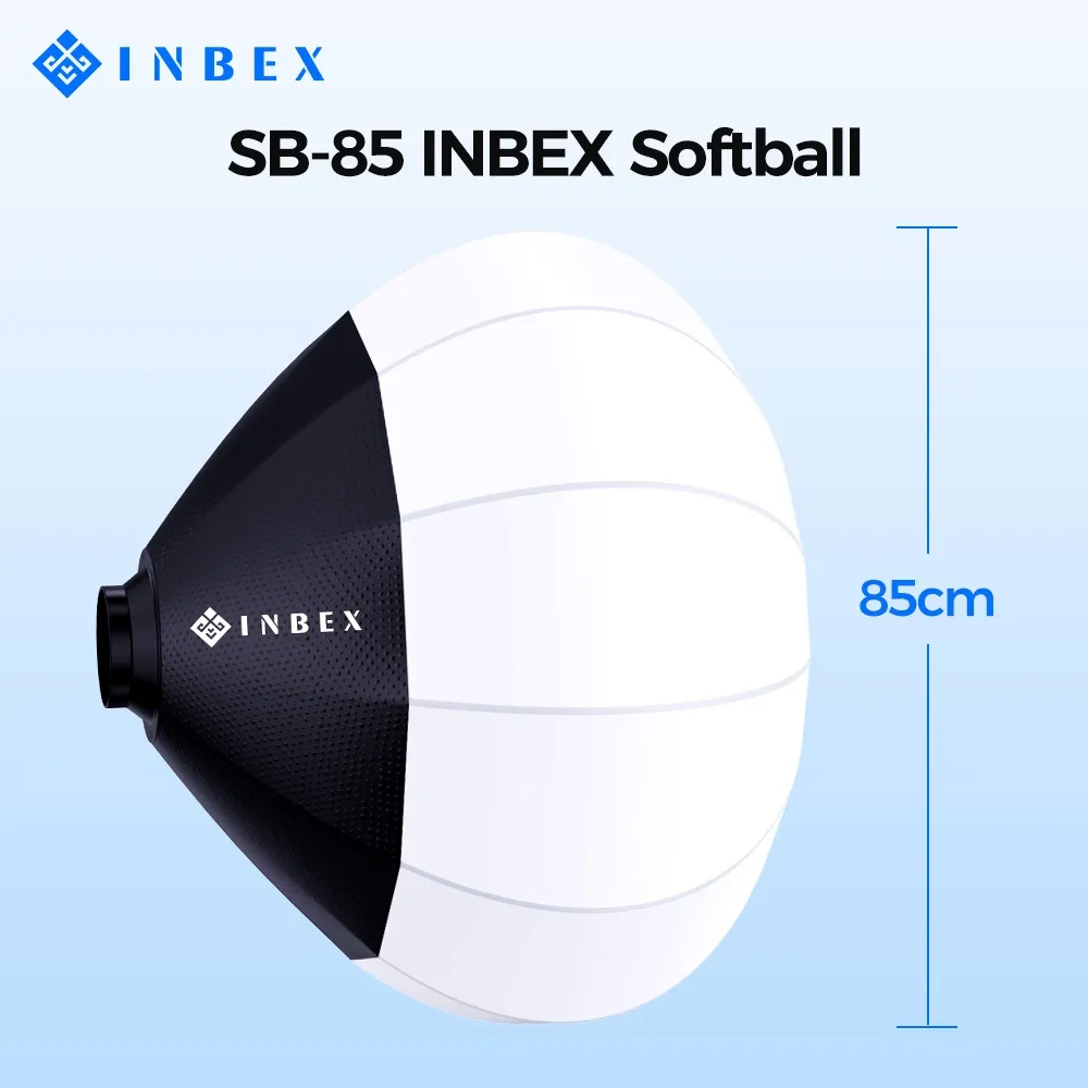 INBEX 85cm/65CM Softball Softbox plastic Logam Lighting Studio Photography Light Ball Soft box Kit