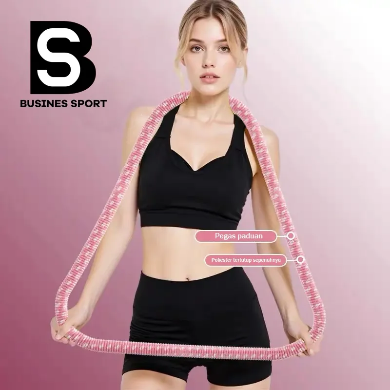BUSINES SPORT Lingkaran hula poliester berbobot pegas lembut
