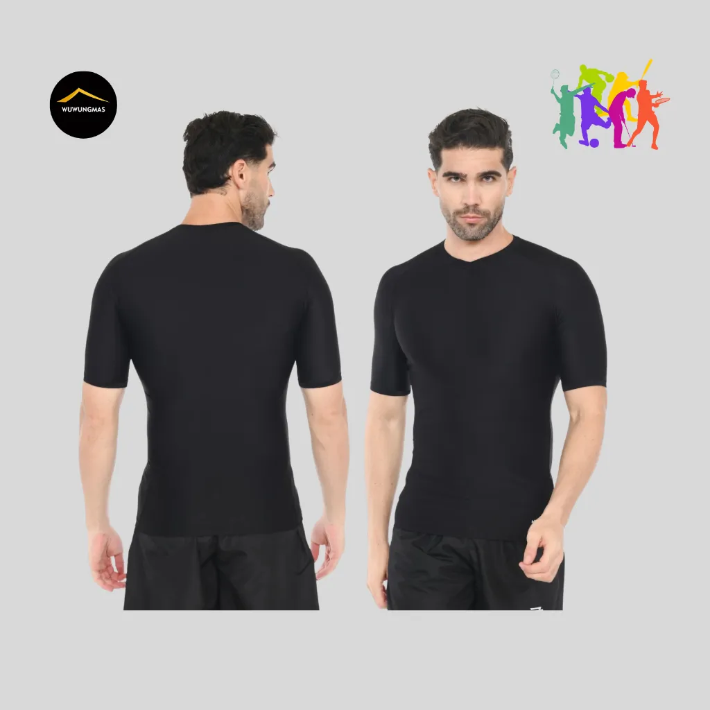 WUWUNGMAS - Baselayer Men Soft Stretch Outdoor Camping Hiking Trekking Adventure Sport Running Gym Padel