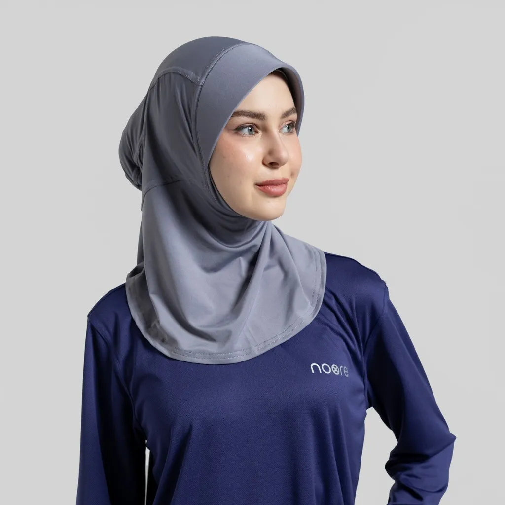 Veeta hijab Pro - Hijab Sport - Dark Grey - Noore