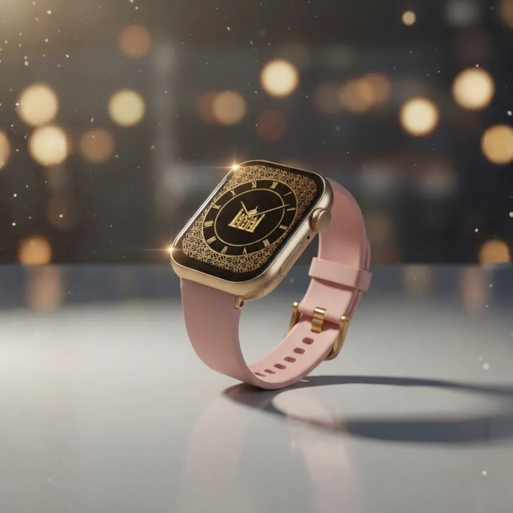 AlQolam – AlQuran Muslim Smart Watch Murottal 30 Juz Plus Haji Umroh , Dzikir (Gold)