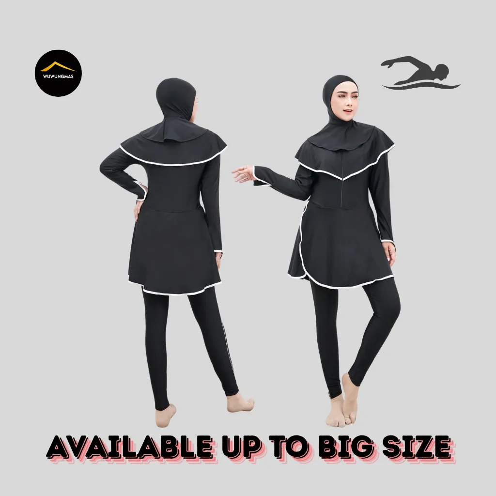 WUWUNGMAS - Baju Renang Muslimah Syari Premium Remaja Sampai Dewasa Big Size Jumbo