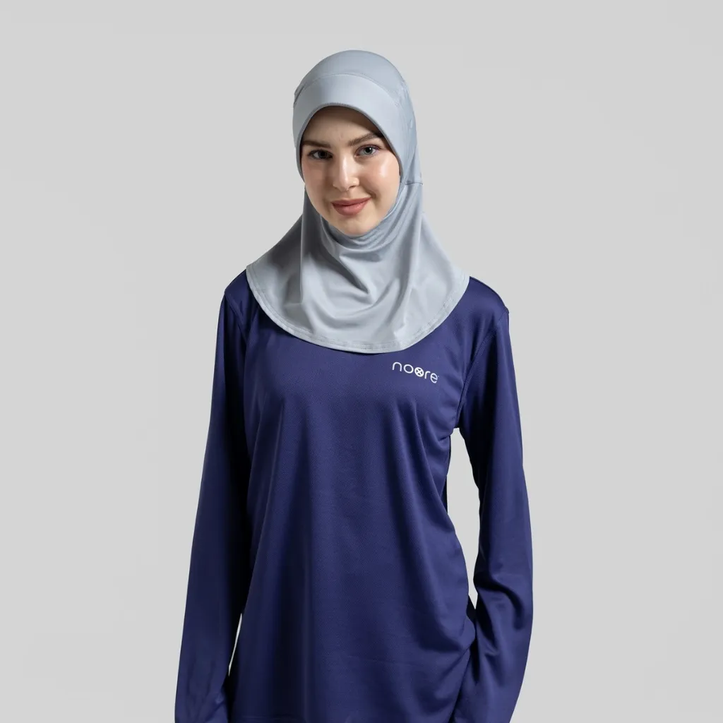 Hijab Sport - Noore - Veeta Hijab Pro - Grey -