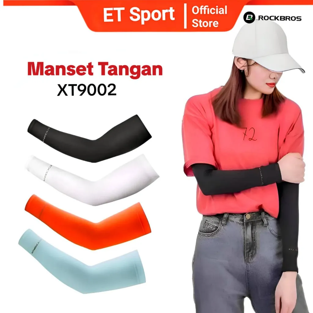 ROCKBROS Manset Tangan Sepeda Anti UV Outdoor Arm Sleeve Lari Outdoor XT9002BK