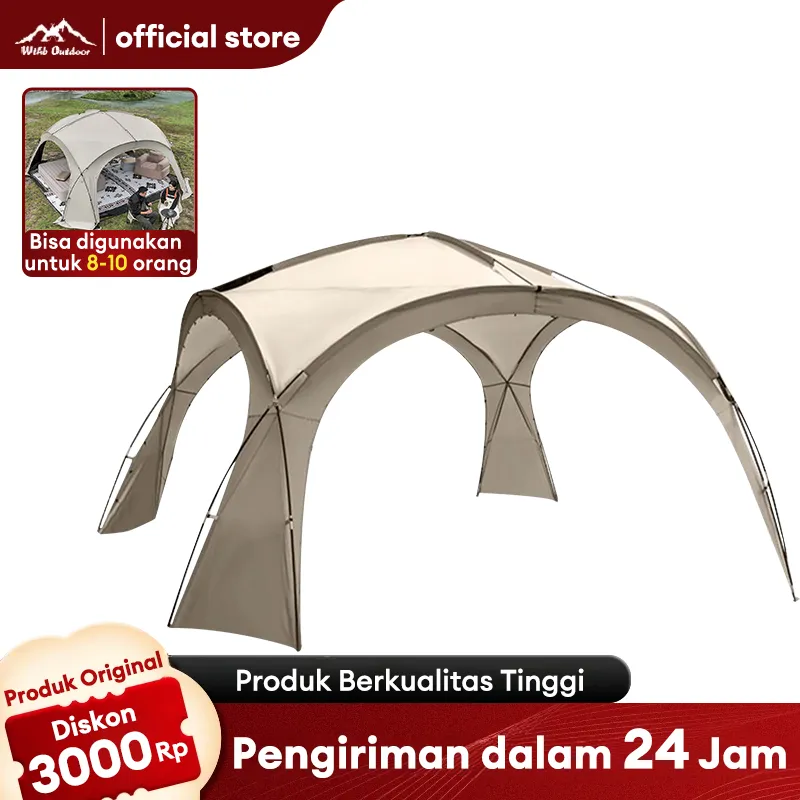 WTHB Outdoor Tenda Dome Camping 8-10 Orang Anti Air UV Protection Cocok untuk Outdoor Piknik dan Kegiatan Luar Ruangan Lainnya