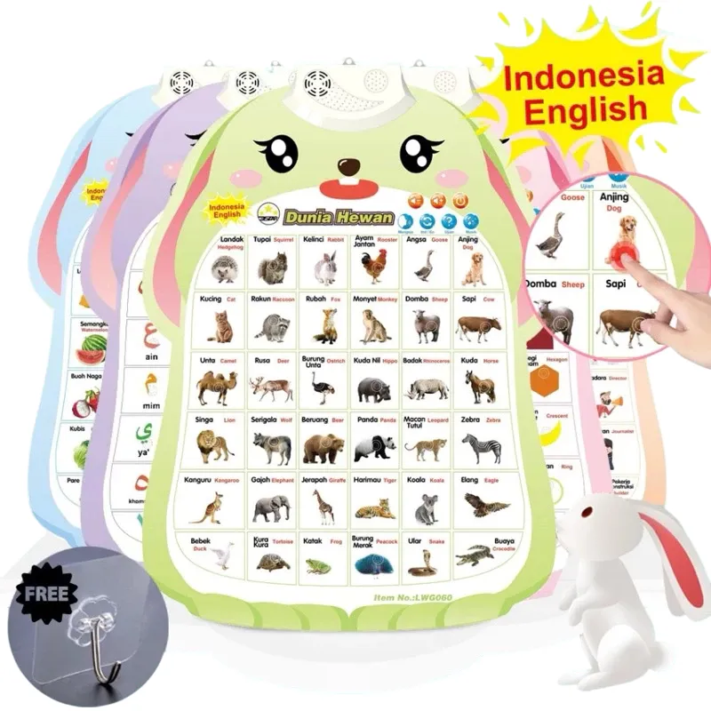 Dirakids Toys Mainan Edukasi Anak Elektrik Poster Suara Hewan Belajar Mengenal Hewan Lewat Suaranya Toys 5