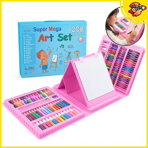 Dirakids Pensil Warna Crayon Set Isi 208pcs / Crayon set Warna Cocok Menggambar Mewarnai