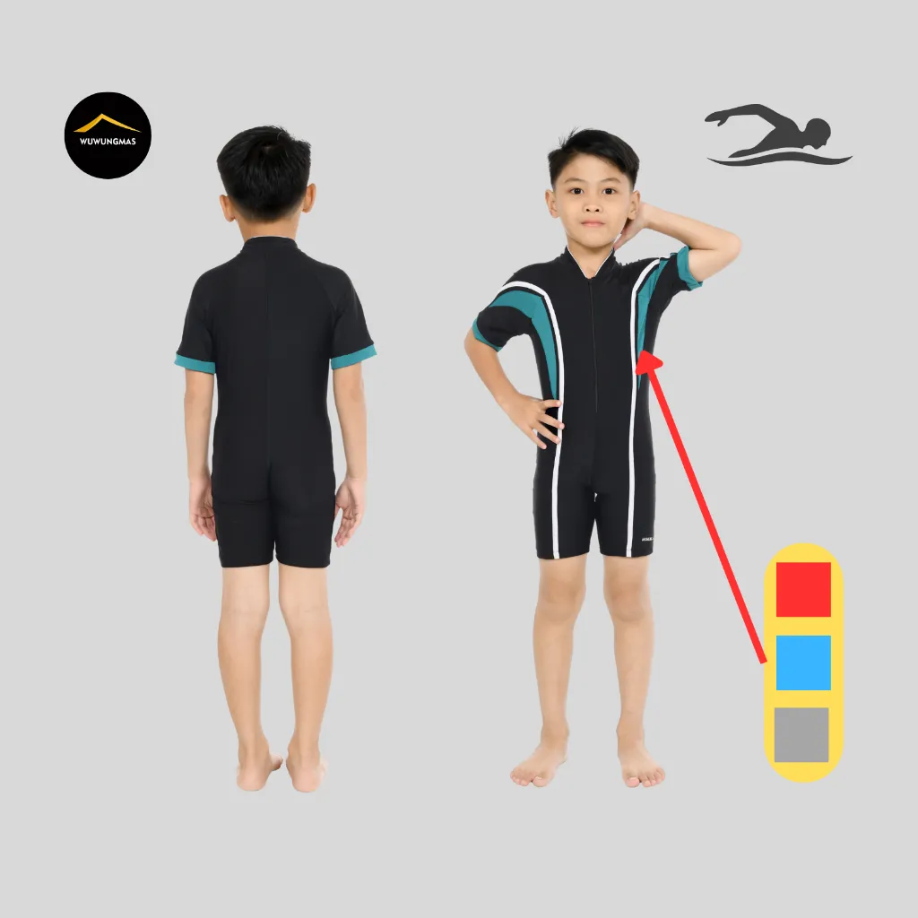 WUWUNGMAS - BAJU RENANG ANAK UNISEX 5-16 TAHUN BAJU RENANG DIVING ABG REMAJA LAKI LAKI DAN PEREMPUAN